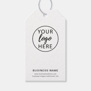 Custom Business Logo and QR Code Gift Tags