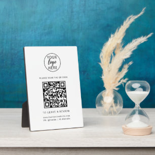 Custom Business Logo and QR Code  Plaque