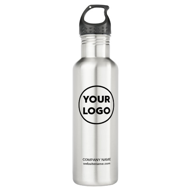 Custom Business Logo and Text 710 Ml Water Bottle (Front)