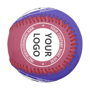 Custom Business Logo and Text Baseball Your Colour