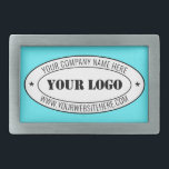 Custom Business Logo and Text Belt Buckle Template<br><div class="desc">Custom Colours and Fonts - Design Your Own Personalized Belt Buckle with Your Company Logo Name Website or Custom Text Promotional Business or Modern Personal Belt Buckles / Gift - Add Your Logo - Image - Photo or QR Code / Name - Company / Website or E-mail or Phone -...</div>