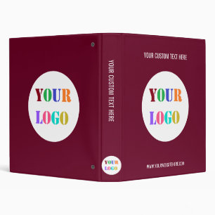 Custom Business Logo and Text Binder Your Colours