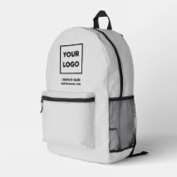 Custom Business Logo and Text Branded Light Grey