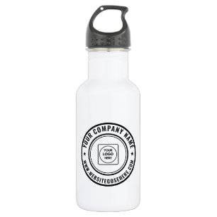 Custom Business Logo and Text Branding Design 532 Ml Water Bottle