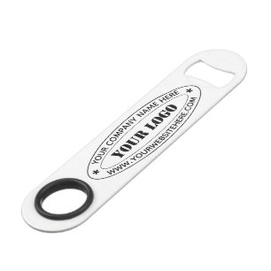 Custom Business Logo and Text Company Bar Key