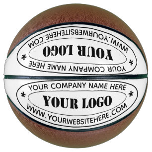 Custom Business Logo and Text Company Basketball