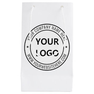 Custom Business Logo and Text Company Gift Bag