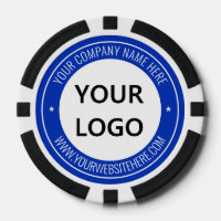 Custom Business Logo and Text Company Poker Chips
