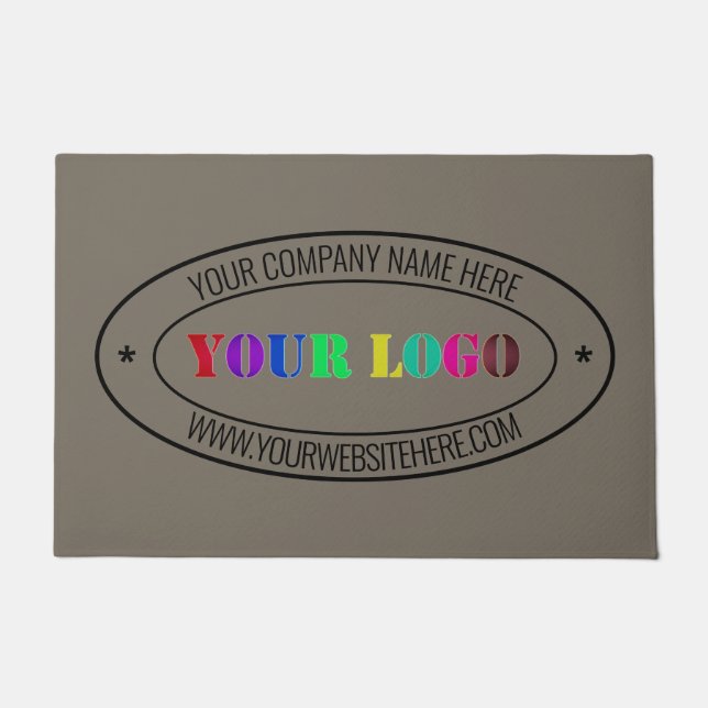 Custom Business Logo and Text Doormat Example (Front)