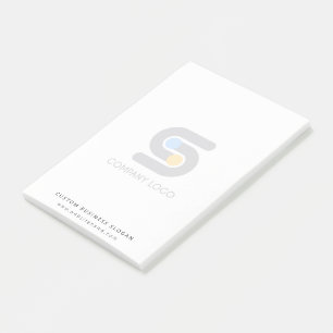 Custom Business Logo And Text Notepad