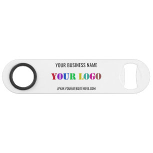 Custom Business Logo and Text Personalized Bar Key