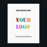 Custom Business Logo and Text Promotional Flyers<br><div class="desc">Custom Colours and Fonts - Design Your Own Personalized Flyer with Your Company Logo Name Website or Custom Text Promotional Business or Modern Party Flyers Gift - Add Your Logo - Image - Photo or QR Code / Name - Company / Website or E-mail or Phone - Contact Information /...</div>