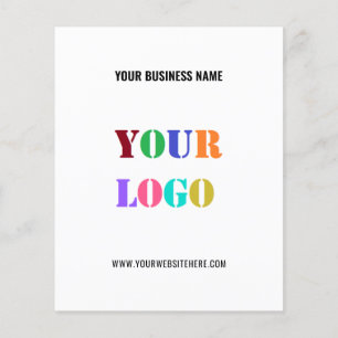 Custom Business Logo and Text Promotional Flyers
