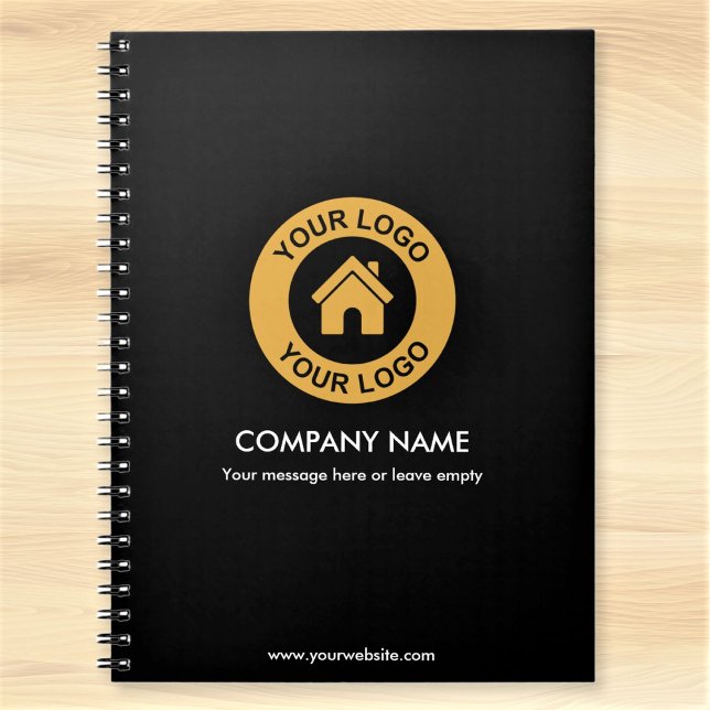 Custom Business Logo and Text Promotional Notebook (Creator Uploaded)