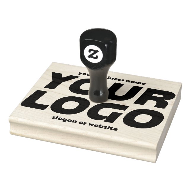 Custom Business Logo and Text Rubber Stamp (Stamp)