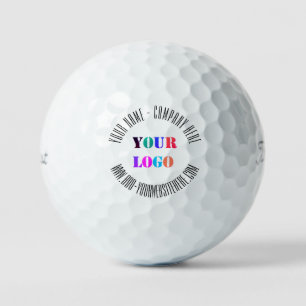 Custom Business Logo and Text Stamps Golf Balls