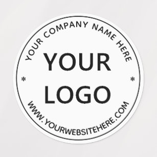 Custom Business Logo and Text Your Company Labels