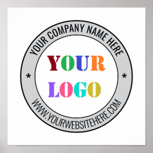 Custom Business Logo and Text Your Poster Template