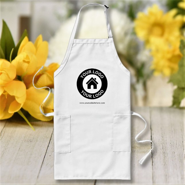 Custom Business Logo and Website Promotional Apron (Creator Uploaded)