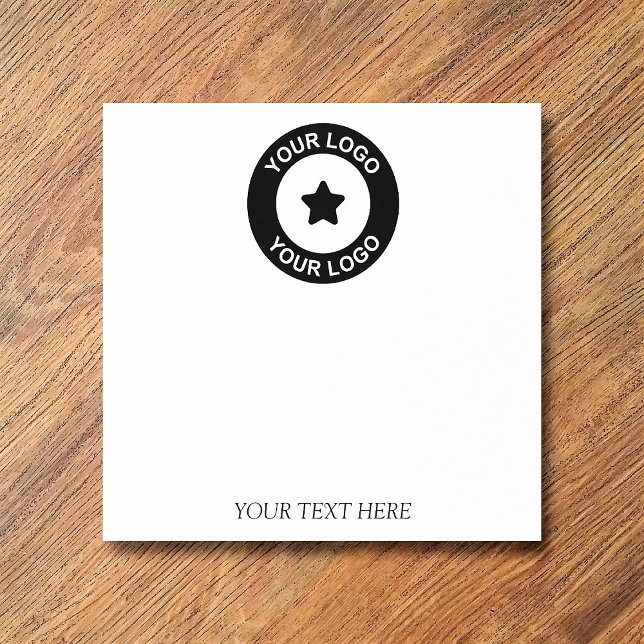 Custom Business Logo And Your Text Post-it Notes (Creator Uploaded)