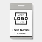 Custom Business Logo Basic Barcode Employee
