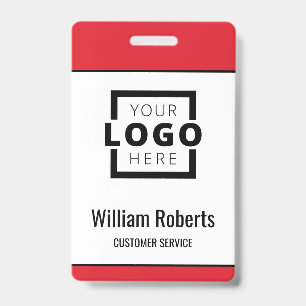 Custom Business Logo Basic Employee Badge