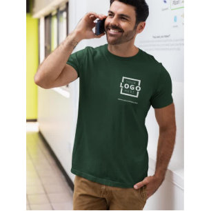 Custom Business Logo Basic Employee Name Green Badge