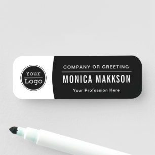 Custom Business Logo Basic Employee Staff Name  Na Tag