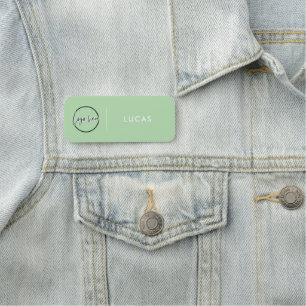 Custom Business Logo Basic Employee Staff Name Na Tag