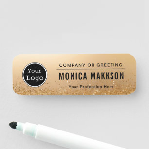 Custom Business Logo Basic Employee Staff Name  Na Tag