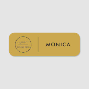 Custom Business Logo Basic Employee Staff Name Tag
