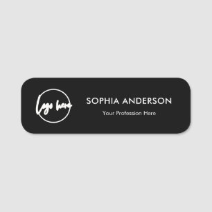 Custom Business Logo Basic Employee Staff Name Tag