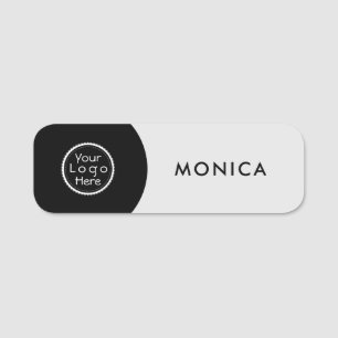 Custom Business Logo Basic Employee Staff Name Tag