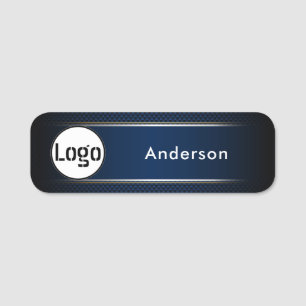 Custom Business Logo Basic Employee Staff Name Tag
