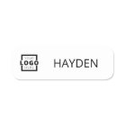 Custom Business Logo Basic Employee Staff Name