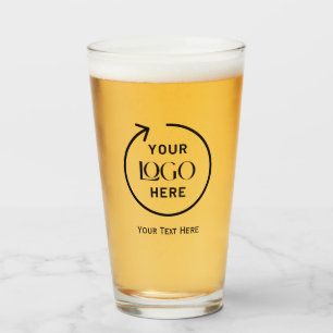 Custom Business Logo Beer Glass