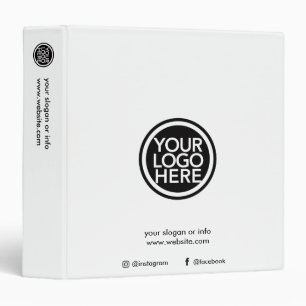 Custom Business Logo Binder Professional