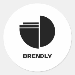 Custom Business Logo Brand Classic Round Sticker