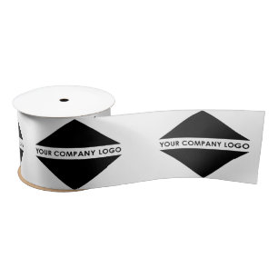 Custom Business Logo Brand Satin Ribbon