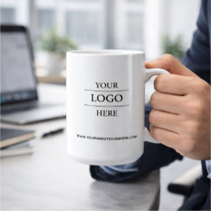 Custom Business Logo Branded  Coffee Mug