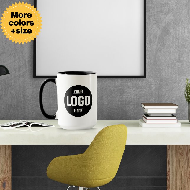 Custom Business Logo Branded Coffee Mug – Perfect  (Elevate Your Brand with a Custom Business Logo Mug – Perfect Promotional Gift for Clients and )