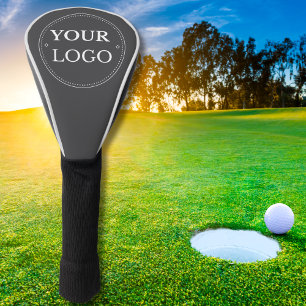 Custom Business Logo Branded Promotional Grey Golf Head Cover