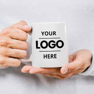Custom Business Logo Branded Promotional Two-Tone  Coffee Mug