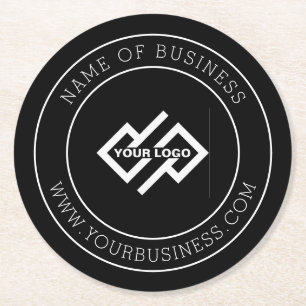  Custom Business Logo Branded Round Paper Round Pa Coaster