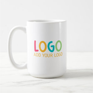 Custom Business Logo Branded Tall 15oz Coffee Mug