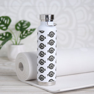 Custom Business Logo Branding - All Over Pattern Water Bottle