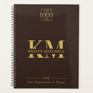 Custom Business Logo & Branding Monogram Initials Planner