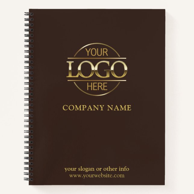 Custom Business Logo & Branding Promotional Gift Notebook (Front)