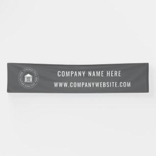 Custom Business Logo   Business Name & Slogan  Banner