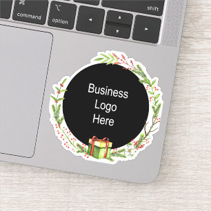 Custom Business Logo Christmas Holiday Wreath 